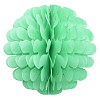 Бумажное украшение Цветочный шар-соты 30 см, салатовый