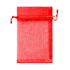 Мешочек из органзы 30 х 40 см красный