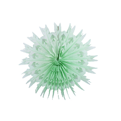Снежинка обьемная 20 см салатовый