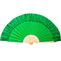 Веер для танцев 44х80см, зеленый