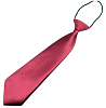 Галстук детский атласный 26 см, красный № 4